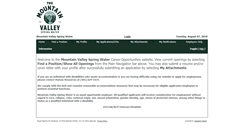 Desktop Screenshot of mountainvalleyspring.applicantharbor.com