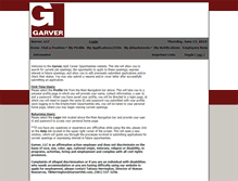 Tablet Screenshot of garverusa.applicantharbor.com